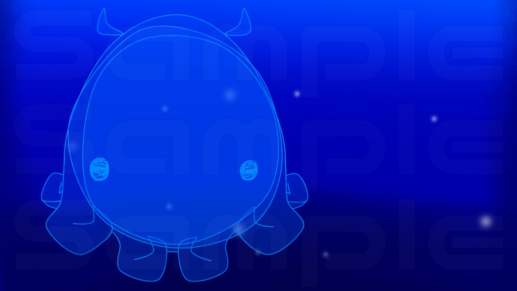 動く配信画面素材【深海】