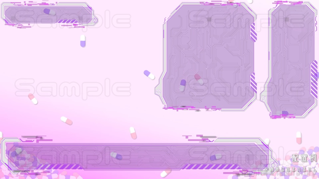 動くコメント枠【デジタルフレーム】