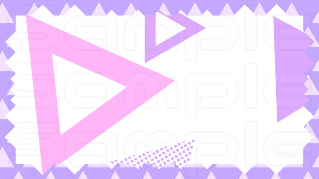 動く配信画面素材【シンプル_トライアングル】