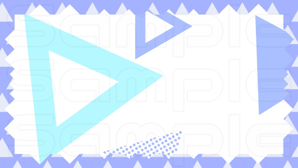 動く配信画面素材【シンプル_トライアングル】