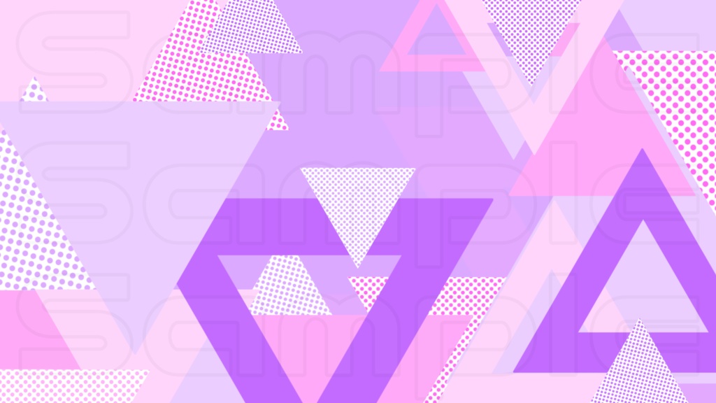 動く配信画面素材【シンプル_トライアングル】