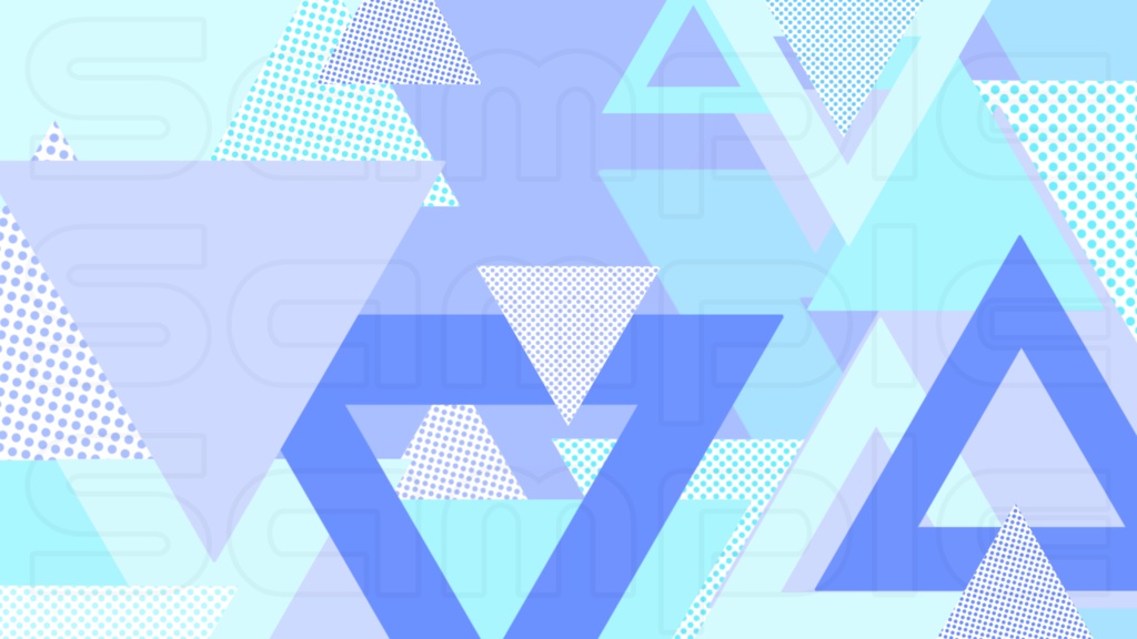 動く配信画面素材【シンプル_トライアングル】