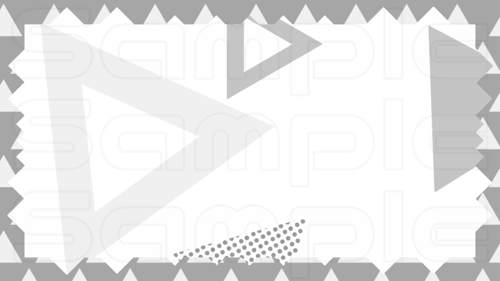 動く配信画面素材【シンプル_トライアングル】