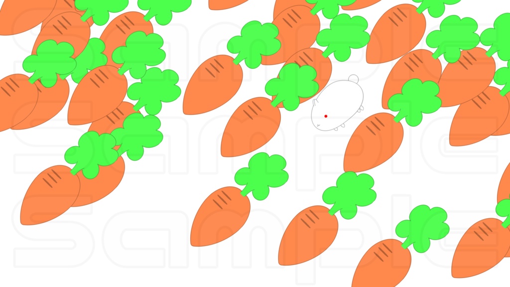 動く配信画面素材【うさぎルーム】