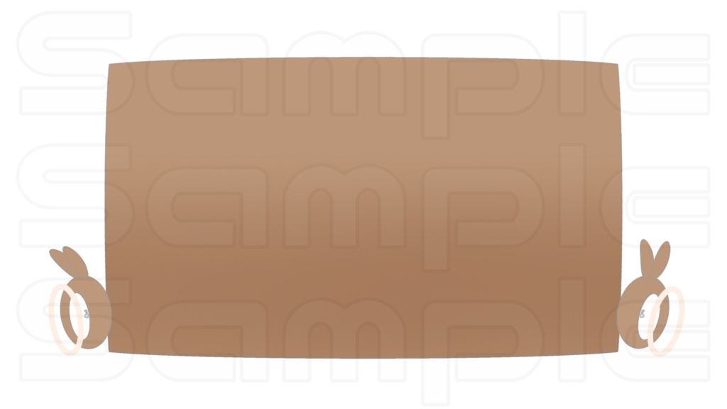 動く配信画面素材【うさぎルーム】