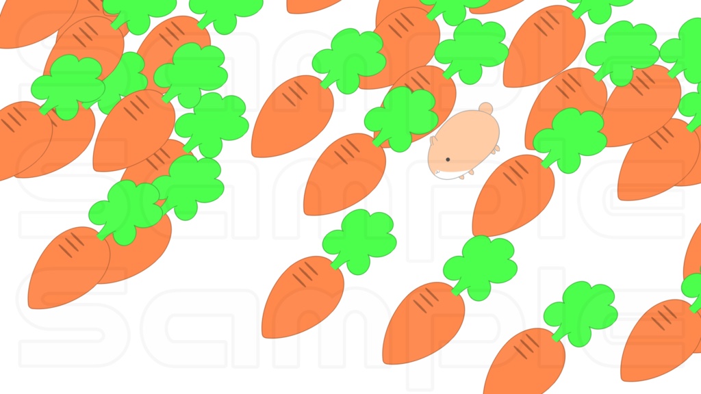 動く配信画面素材【うさぎルーム】