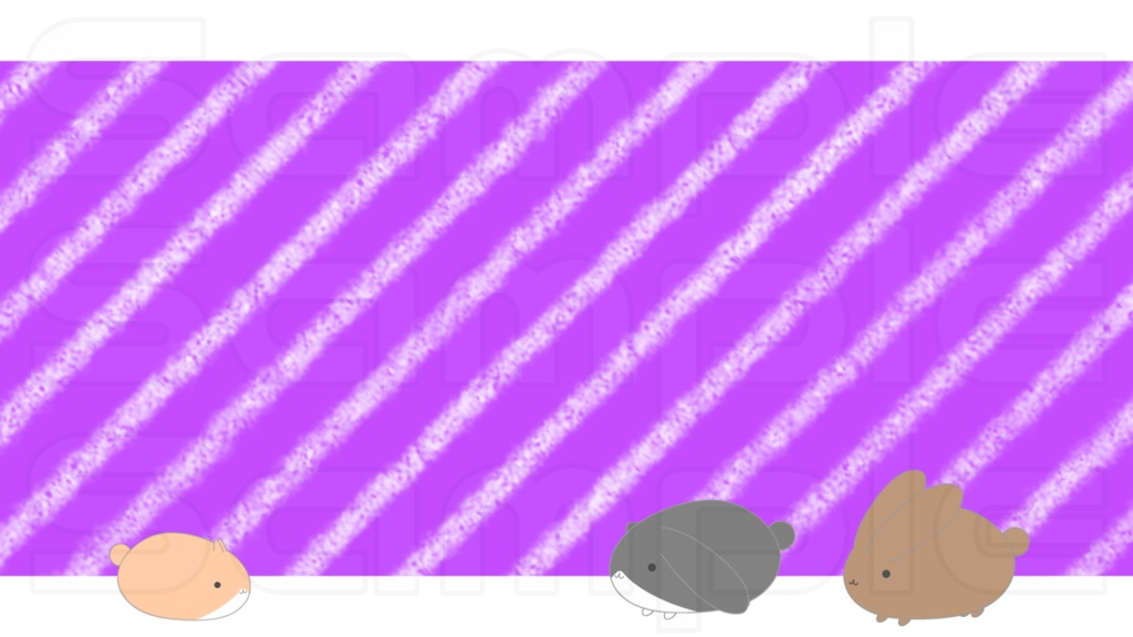 動く配信画面素材【うさぎルーム】