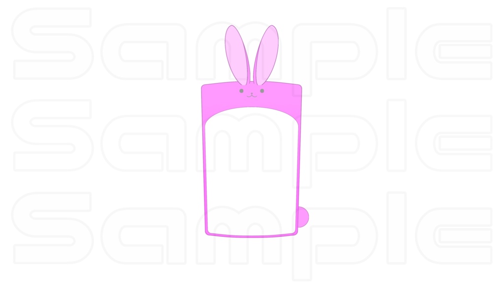 動く配信画面素材【うさぎルーム】