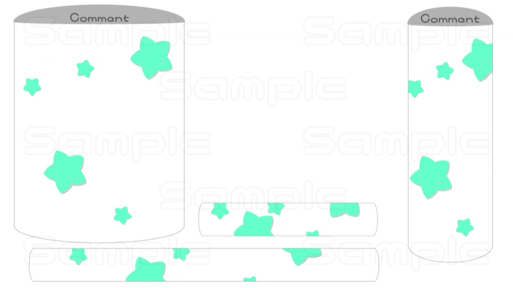 動くコメント枠【ころころスター】
