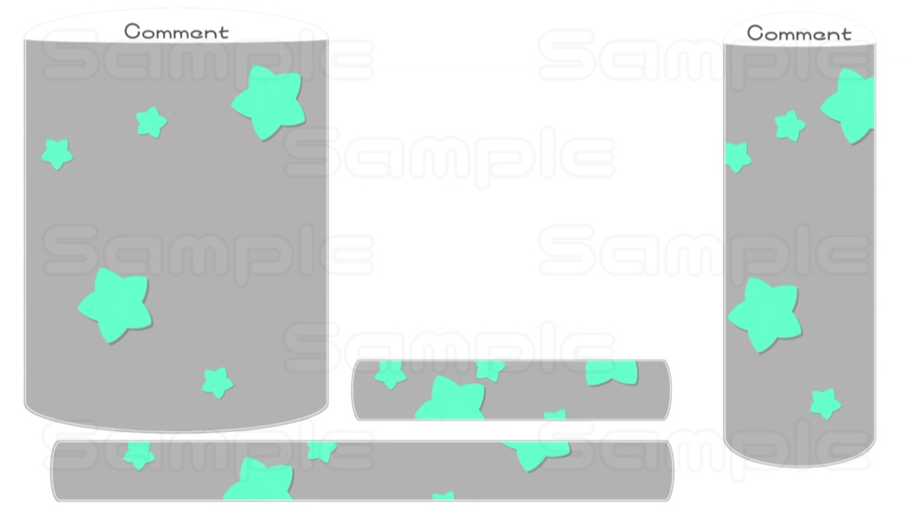 動くコメント枠【ころころスター】