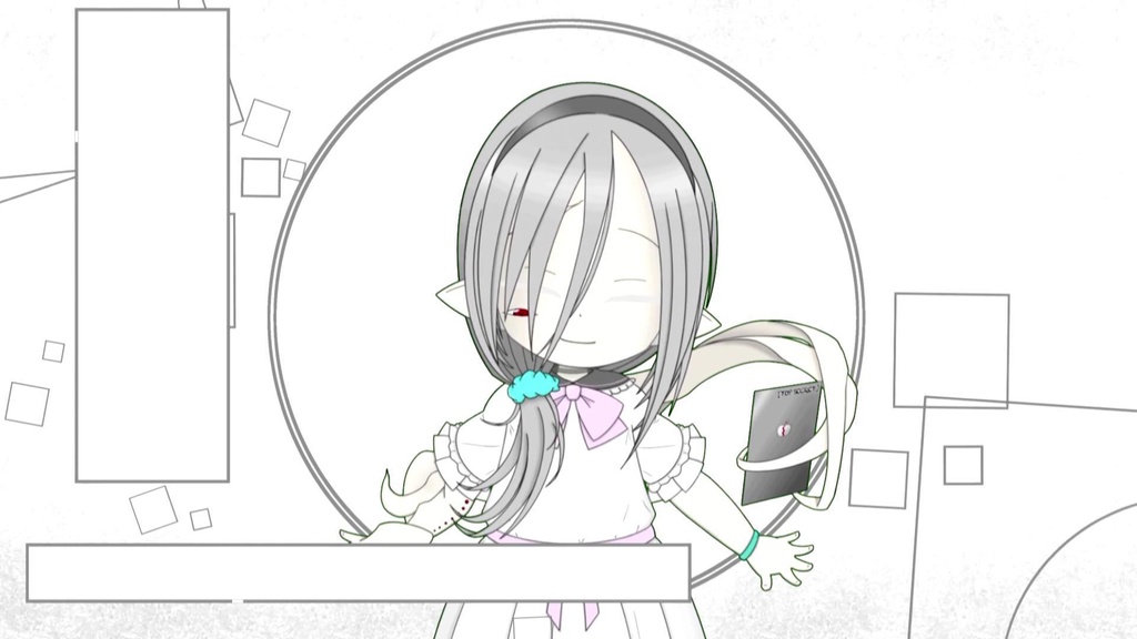 動く配信画面素材【ゆるっとブロック】