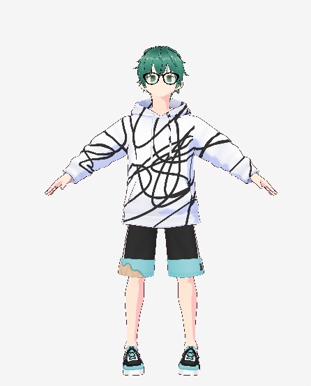 Scribble Hoodie for VRoid