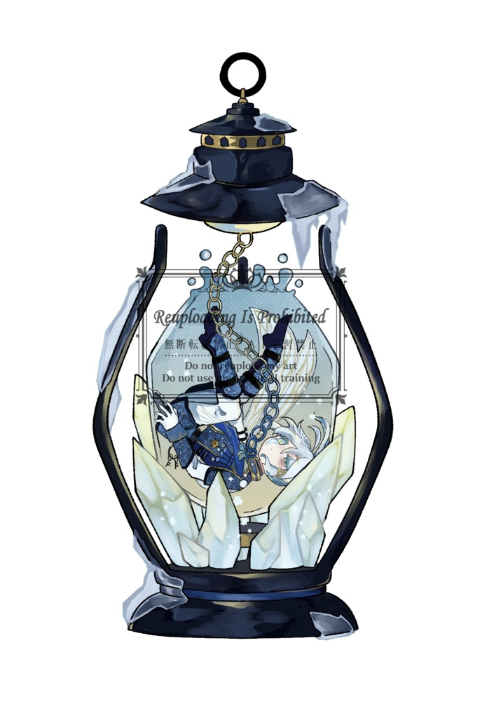 冬蝉ランタン風アクリルスタンド