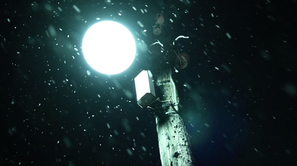 映像素材「雪の降る夜シリーズ」snow_1
