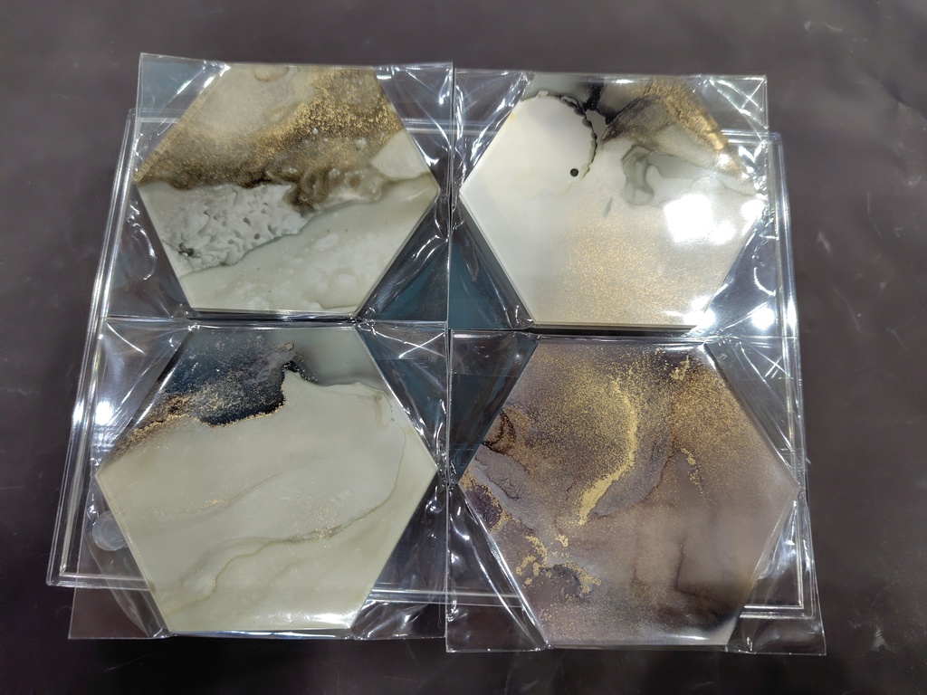 アクリルコースター（シャンパンゴールド系）