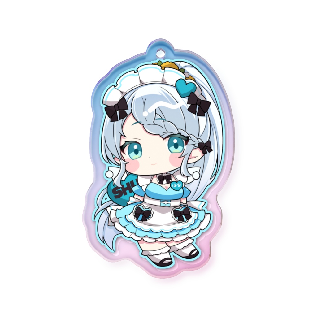 【#修羅場フレンズ3周年】ちっちゃメイド心寧はなオーロラアクキー✨【期間限定おまけ壁紙※条件付き】