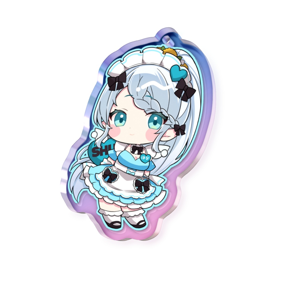 【#修羅場フレンズ3周年】ちっちゃメイド心寧はなオーロラアクキー✨【期間限定おまけ壁紙※条件付き】