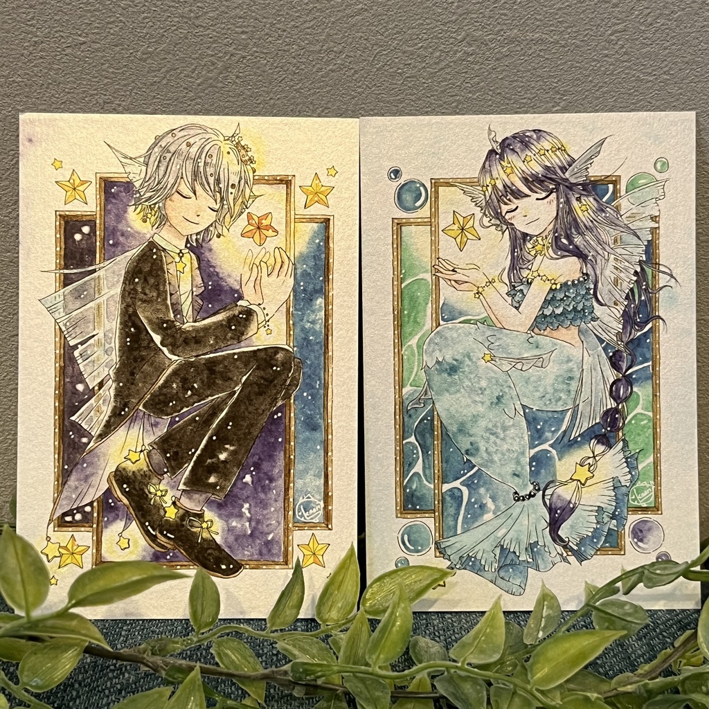 ポストカード(青色の世界)