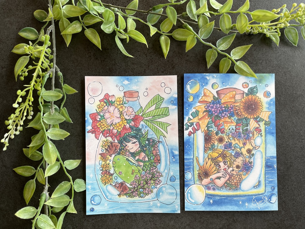 ポストカードセット『春夏小瓶』