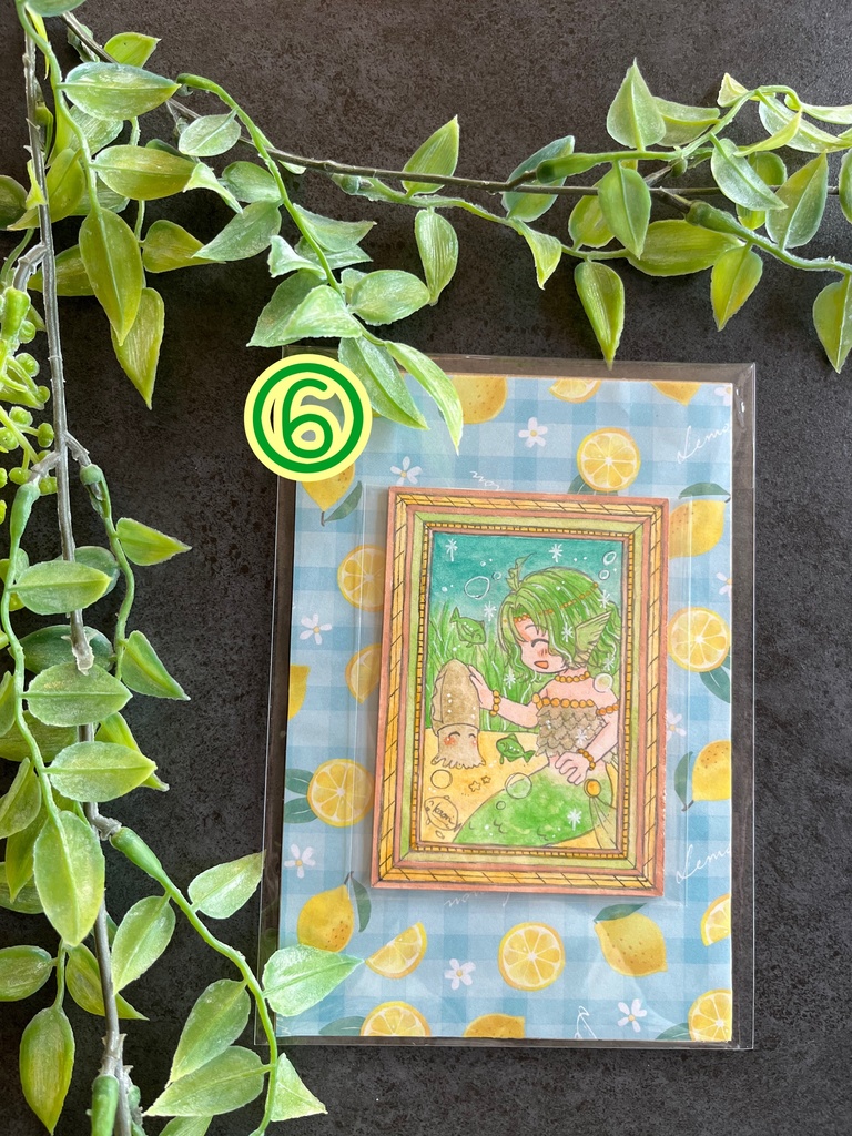 ATCサイズ原画作品『ちいさな人魚ちゃん』