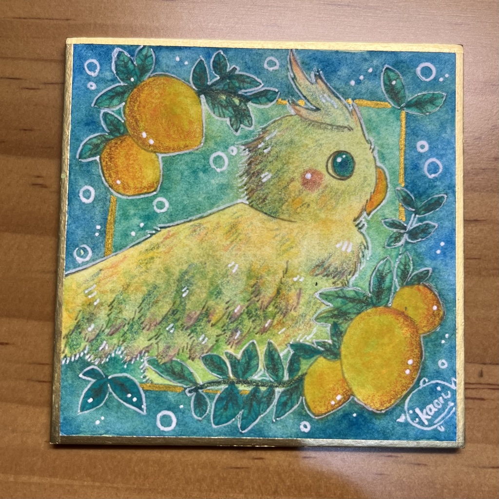 豆色紙『草花と鳥さん』