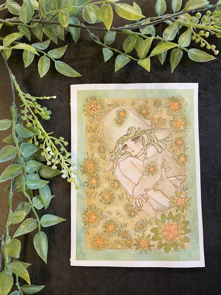 2Lサイズ原画作品『まどろみの海にて』