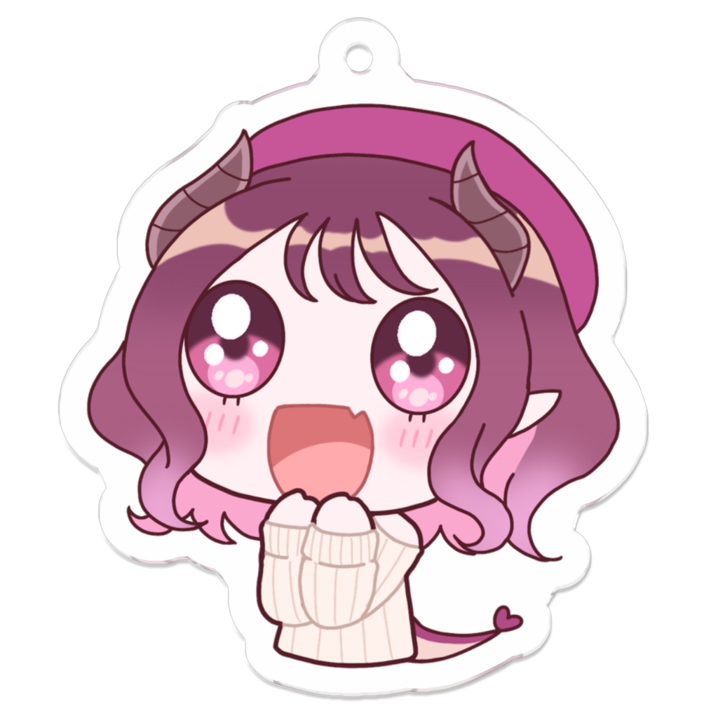 あまたちゅキラキラアクリルキーホルダー