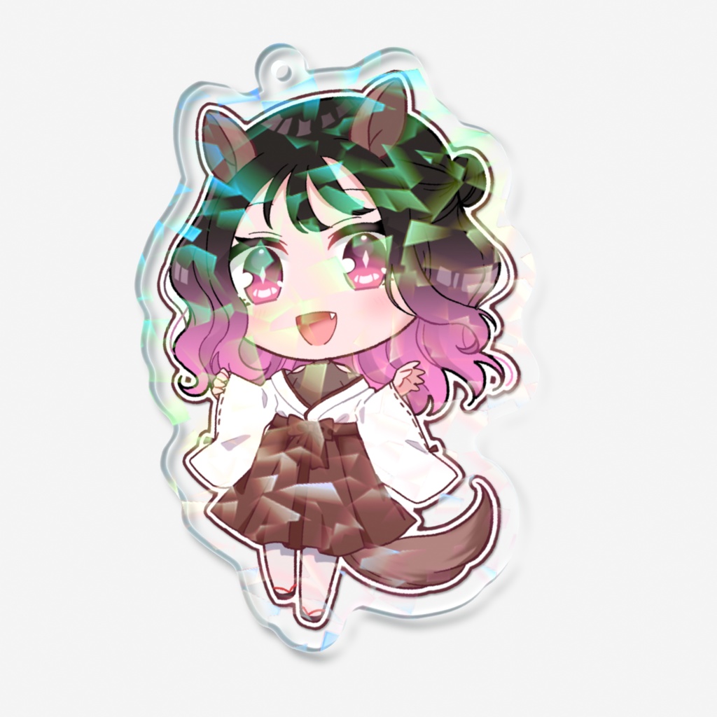 うまたちゅホログラムアクリルキーホルダー