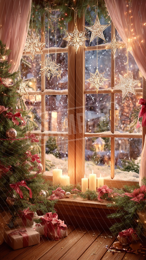 【11・12月限定】Holy Lights – Home Edition|聖夜を照らす灯りのスマホ壁紙02 Candle Wish|祈りのキャンドルライト