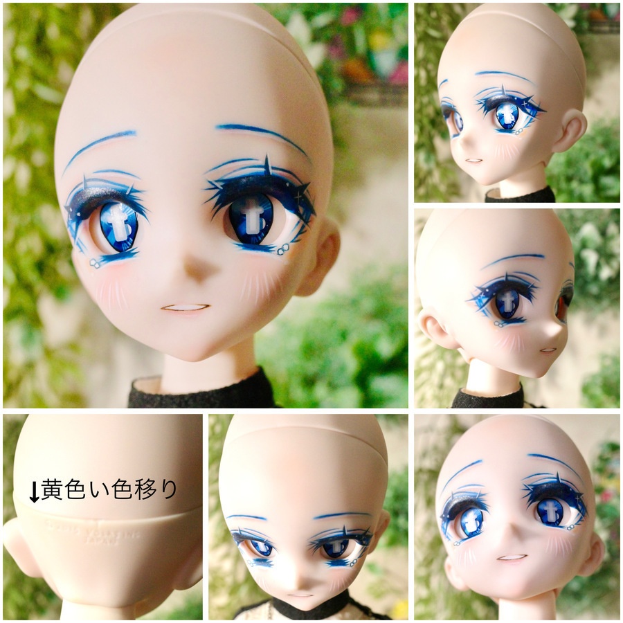 【展示】DDH-10 カスタムヘッド セミホワイト肌　ラベルアイ