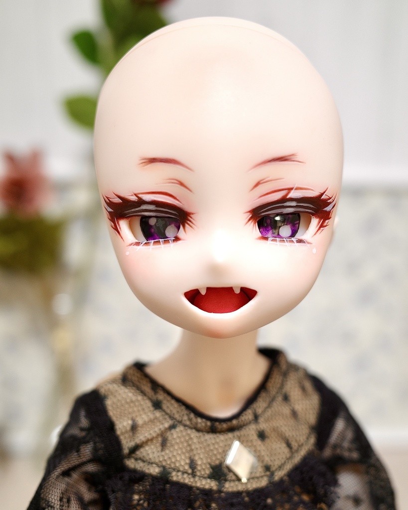 【展示】DDH-29 カスタムヘッド セミホワイト肌 アイ2種 パテ盛り MDD ドルフィードリーム