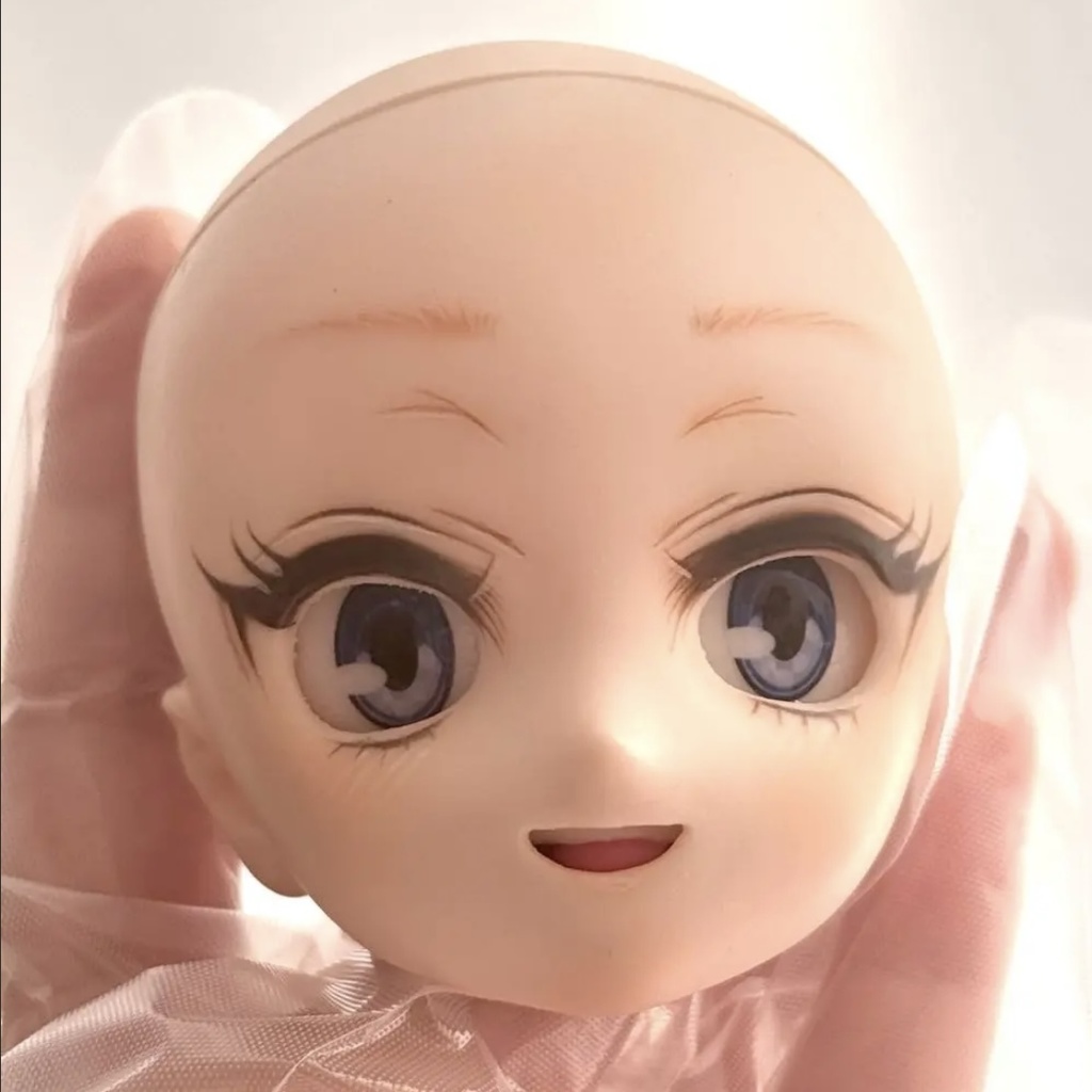 【展示】DDH-28 カスタムヘッド セミホワイト 難あり 手描きアイ・ラベルアイ