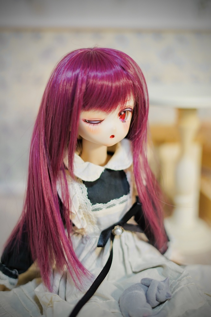 DDH-27 カスタムヘッド セミホワイト カボションアイ ソフビ盛り 難あり