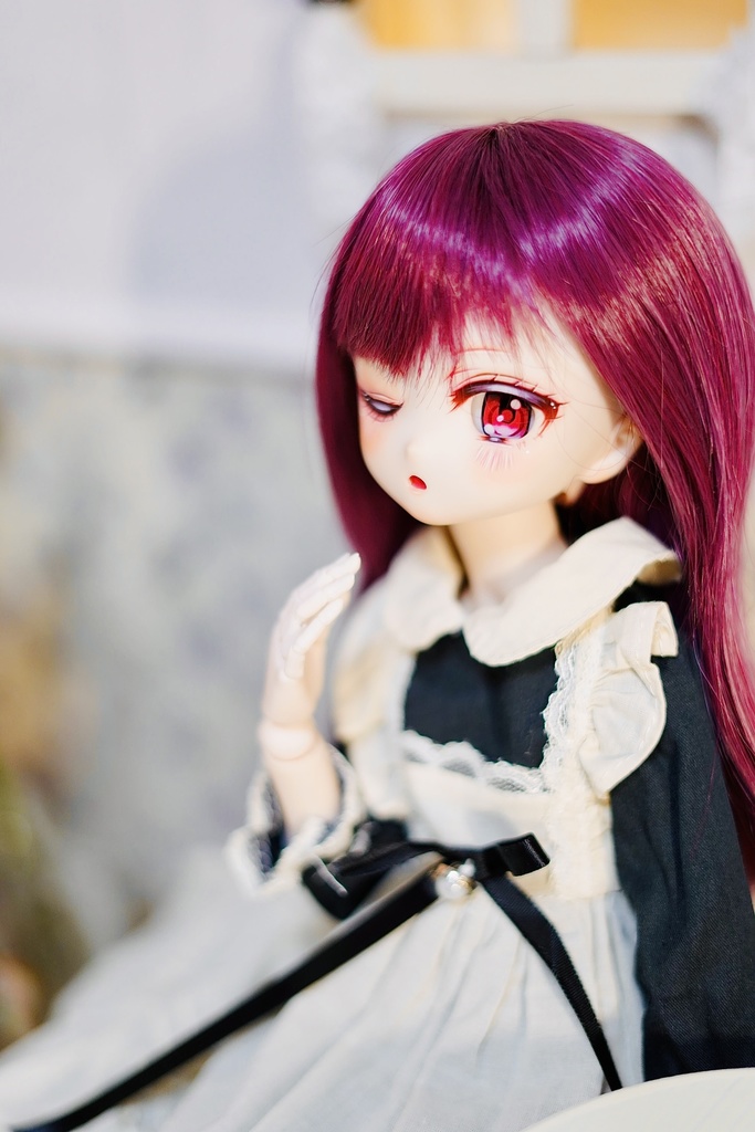 DDH-27 カスタムヘッド セミホワイト カボションアイ ソフビ盛り 難あり