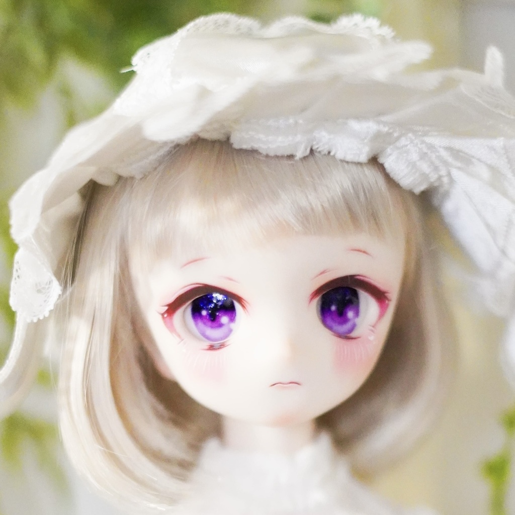 【展示】DDH-01 カスタムヘッド おまけアイ セミホワイト肌 難あり 丸顔 ぽや顔 まじめちゃん