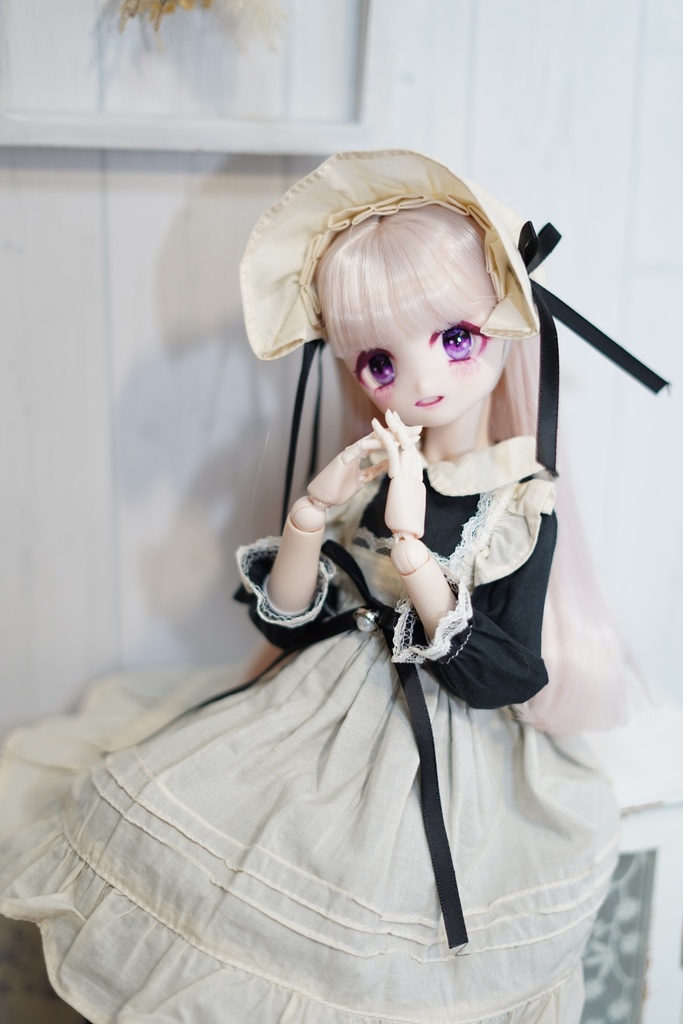 DDH-22 カスタムヘッド セミホワイト肌 おまけアイ2点 ソフビ盛り 難あり 開口 あまあま地雷ちゃん