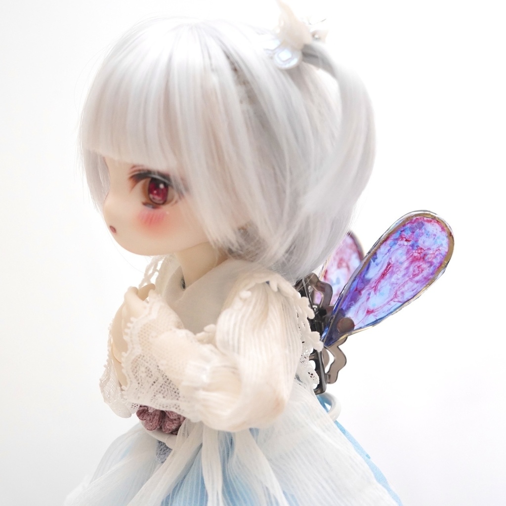 【妖精の羽】②1/6ドール用 レジン製 クリップ着脱式 お試し版