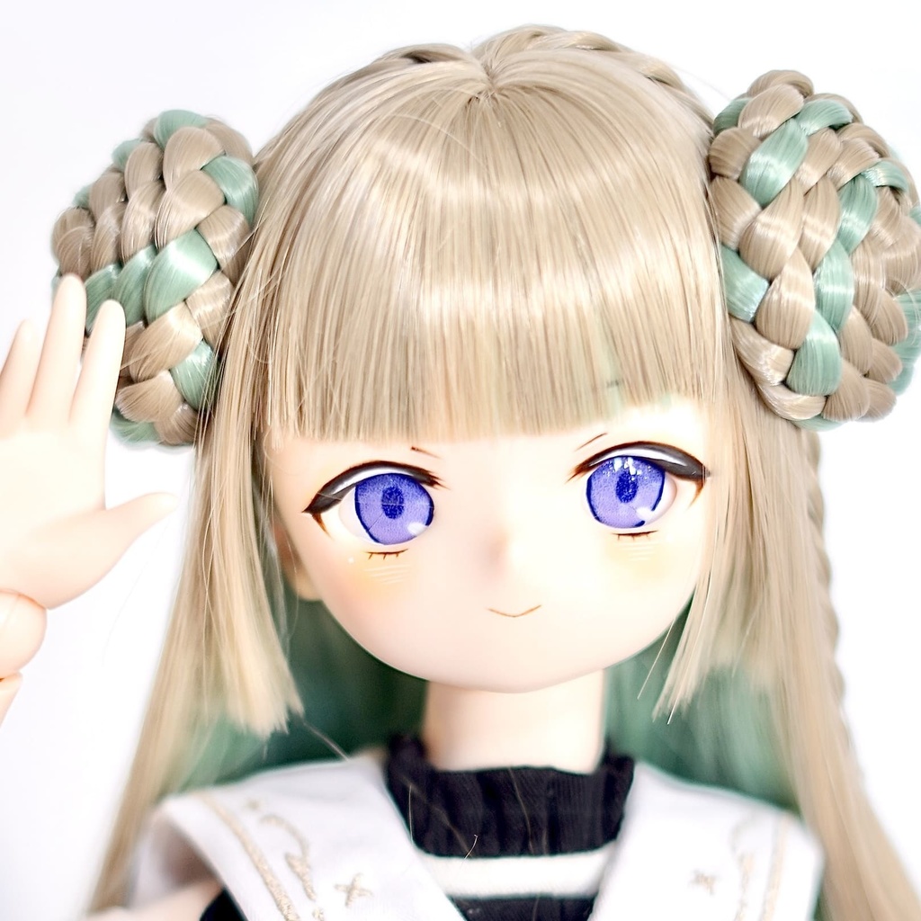 imomodoll didi 1/4 カスタムヘッド おまけデカールアイ やや難あり(リメイクヘッド) MDD互換 きりっとドヤ顔ちゃん