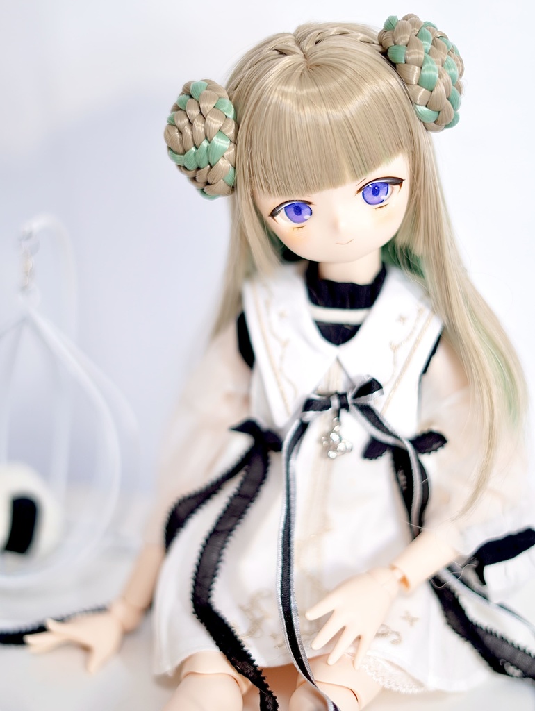 imomodoll didi 1/4 カスタムヘッド おまけデカールアイ やや難あり(リメイクヘッド) MDD互換 きりっとドヤ顔ちゃん