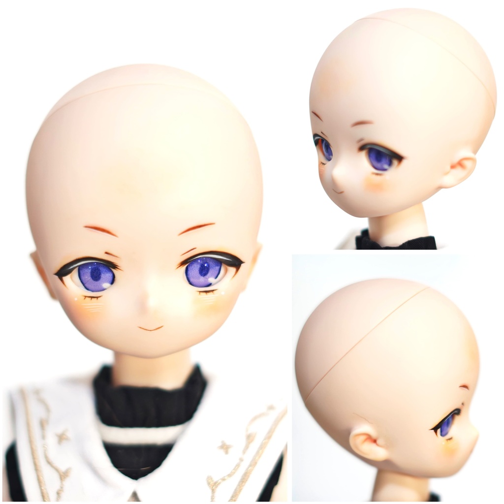 imomodoll didi 1/4 カスタムヘッド おまけデカールアイ やや難あり(リメイクヘッド) MDD互換 きりっとドヤ顔ちゃん