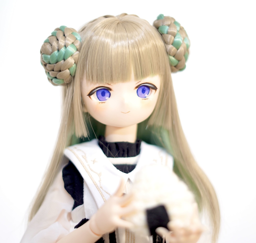 imomodoll didi 1/4 カスタムヘッド おまけデカールアイ やや難あり(リメイクヘッド) MDD互換 きりっとドヤ顔ちゃん
