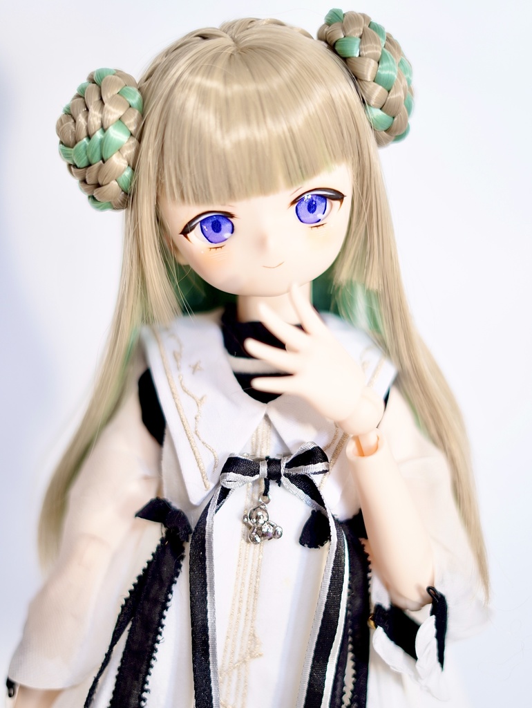 imomodoll didi 1/4 カスタムヘッド おまけデカールアイ やや難あり(リメイクヘッド) MDD互換 きりっとドヤ顔ちゃん