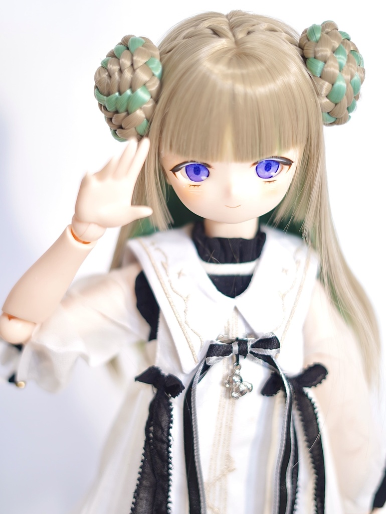imomodoll didi 1/4 カスタムヘッド おまけデカールアイ やや難あり(リメイクヘッド) MDD互換 きりっとドヤ顔ちゃん