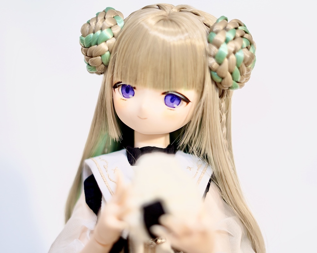 imomodoll didi 1/4 カスタムヘッド おまけデカールアイ やや難あり(リメイクヘッド) MDD互換 きりっとドヤ顔ちゃん