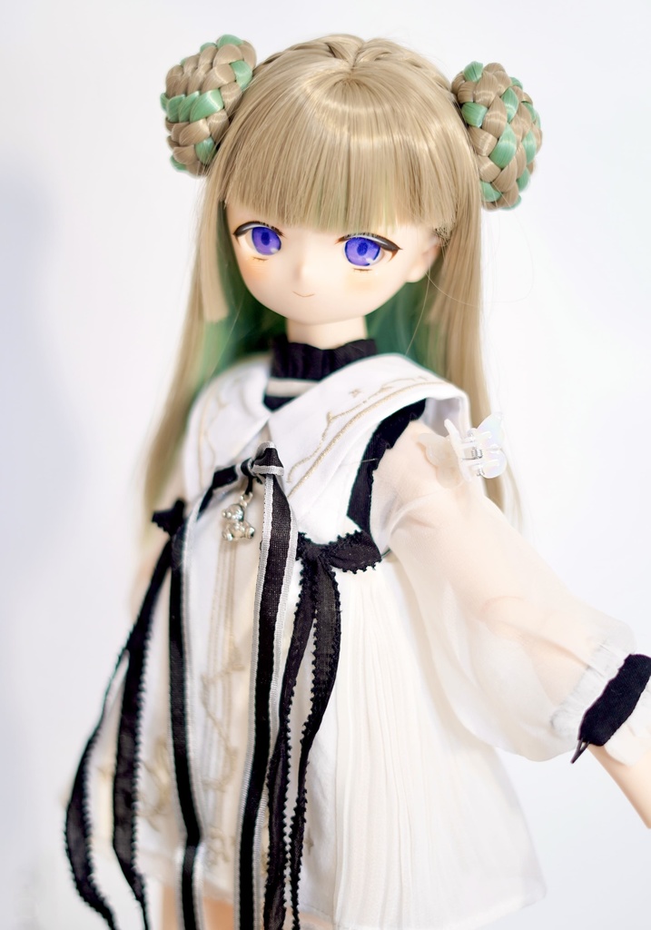 imomodoll didi 1/4 カスタムヘッド おまけデカールアイ やや難あり(リメイクヘッド) MDD互換 きりっとドヤ顔ちゃん