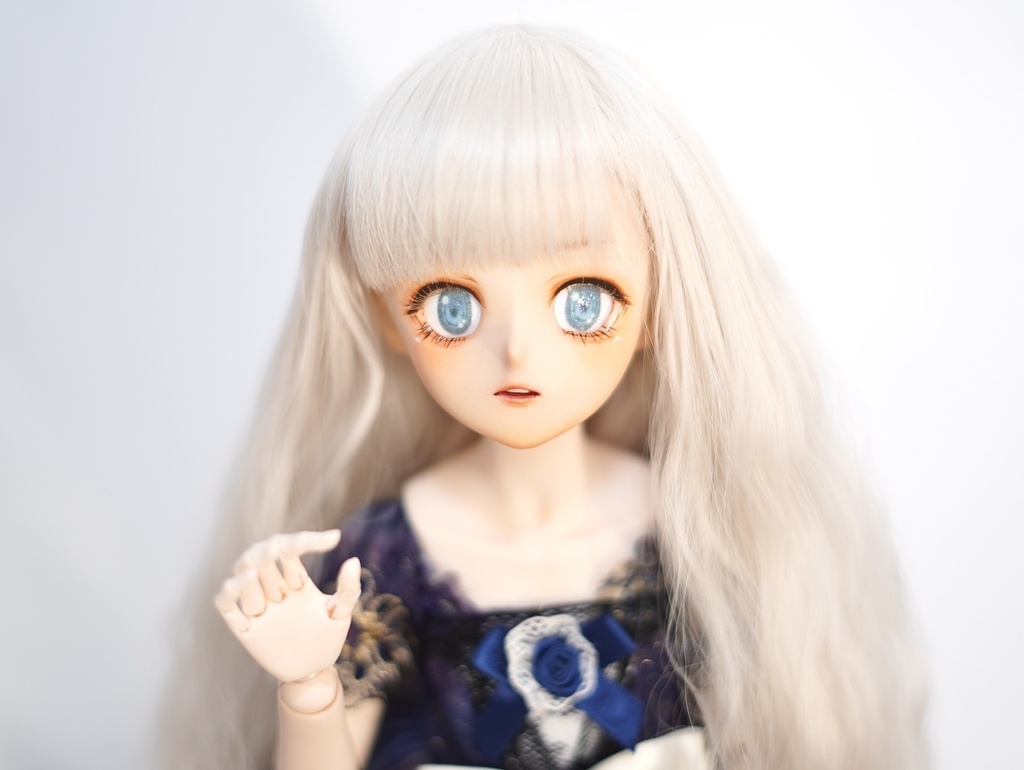 DDH-02 カスタムヘッド アイ フレッシュ肌 リアル路線メイク アイラッシュ付き 難あり(中古ヘッド使用)