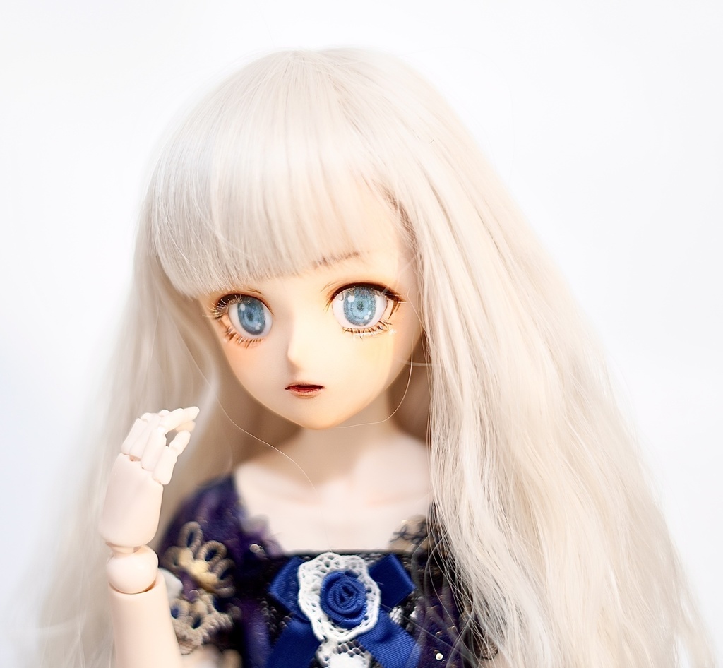 DDH-02 カスタムヘッド アイ フレッシュ肌 リアル路線メイク アイラッシュ付き 難あり(中古ヘッド使用)