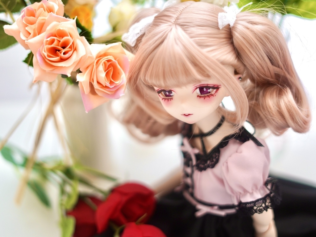 imomodoll corvus 1/4 カスタムヘッド アイ ピアス付き 難あり クール系 ダウナー系お姉さん