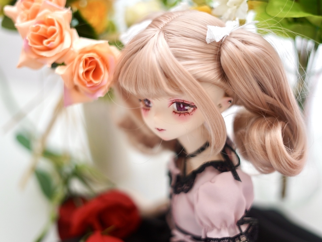imomodoll corvus 1/4 カスタムヘッド アイ ピアス付き 難あり クール系 ダウナー系お姉さん