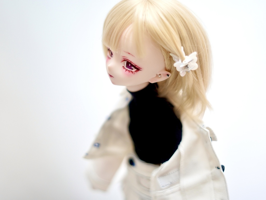 imomodoll corvus 1/4 カスタムヘッド アイ ピアス付き 難あり クール系 ダウナー系お姉さん